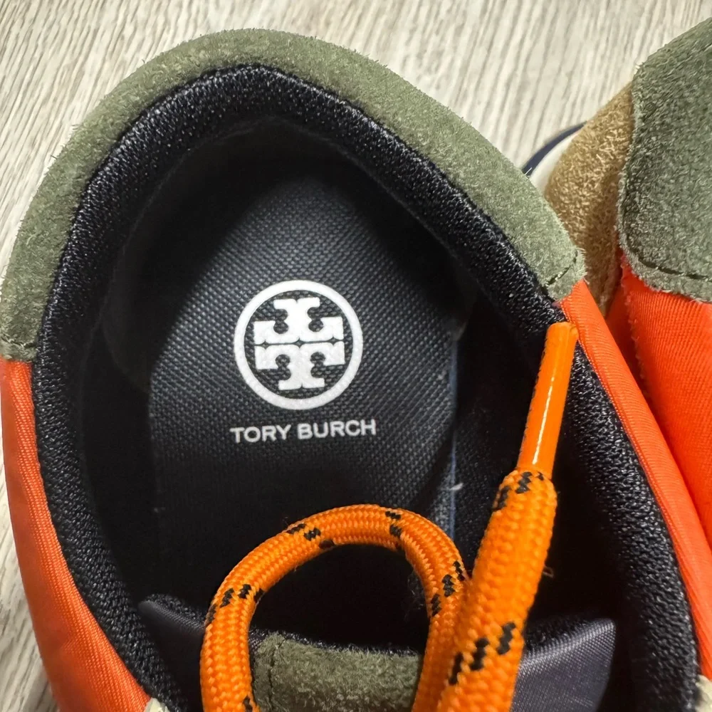 Tory Burch Orange and Black Sneakers - Picture 8 of 8